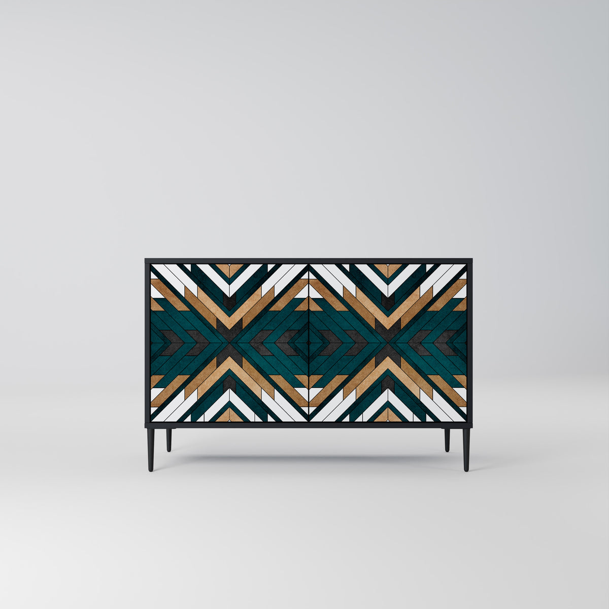 ARTISTIC GEOMETRY Skänk med två dörrar