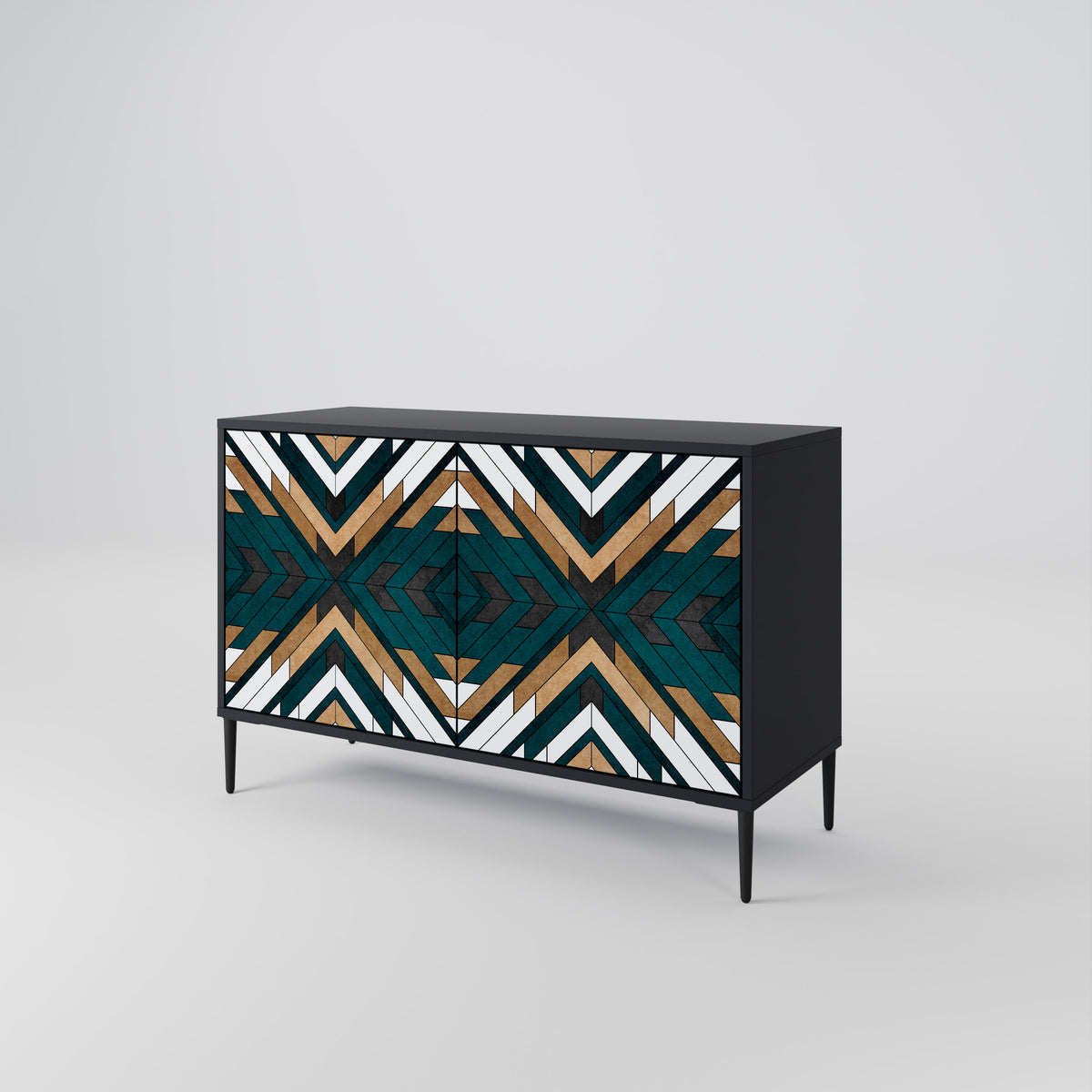 ARTISTIC GEOMETRY Skänk med två dörrar