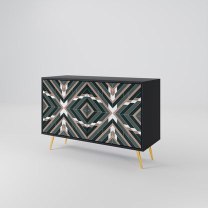 DIMENSION DELIGHTS 2-Door Sideboard in Black Finish