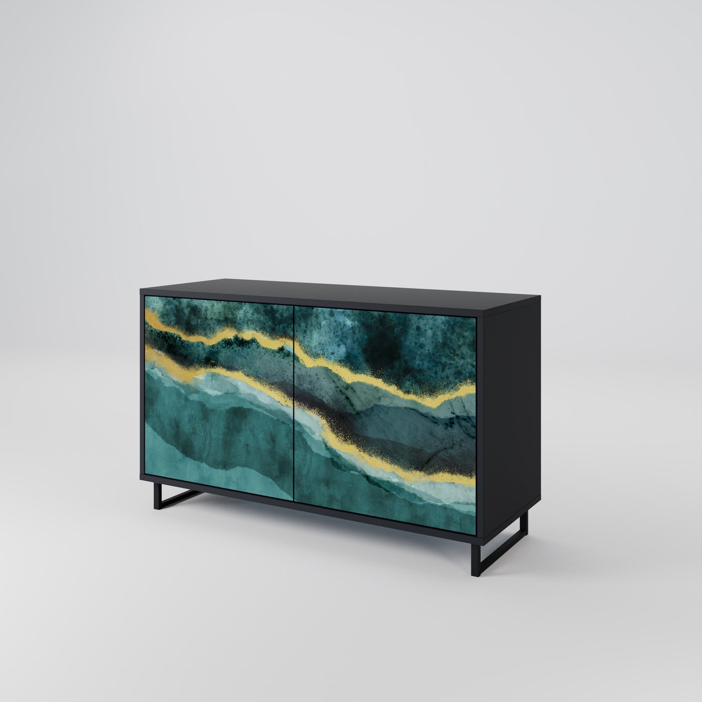 GOLDRUSH ODYSSEY 2-Door Sideboard in Black Finish