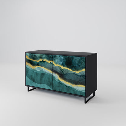GOLDRUSH ODYSSEY 2-Door Sideboard in Black Finish