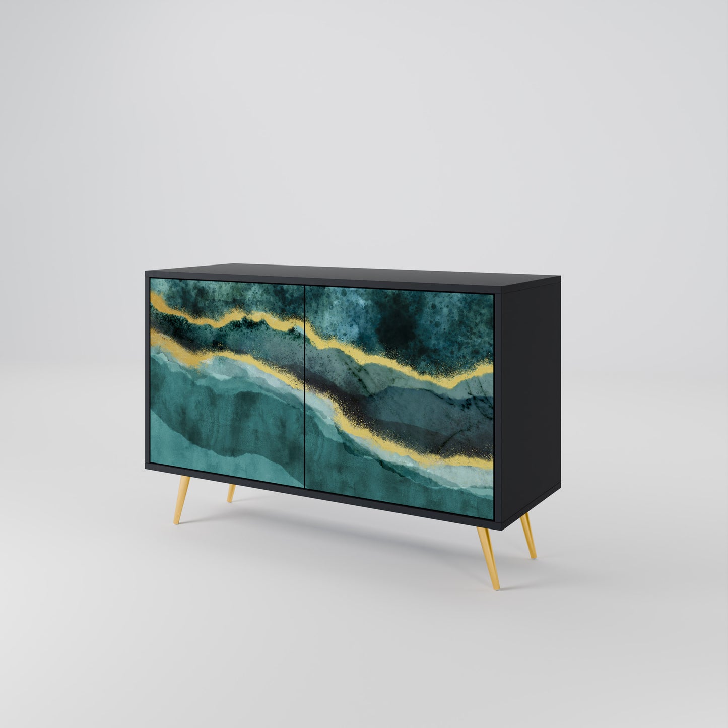 GOLDRUSH ODYSSEY 2-Door Sideboard in Black Finish