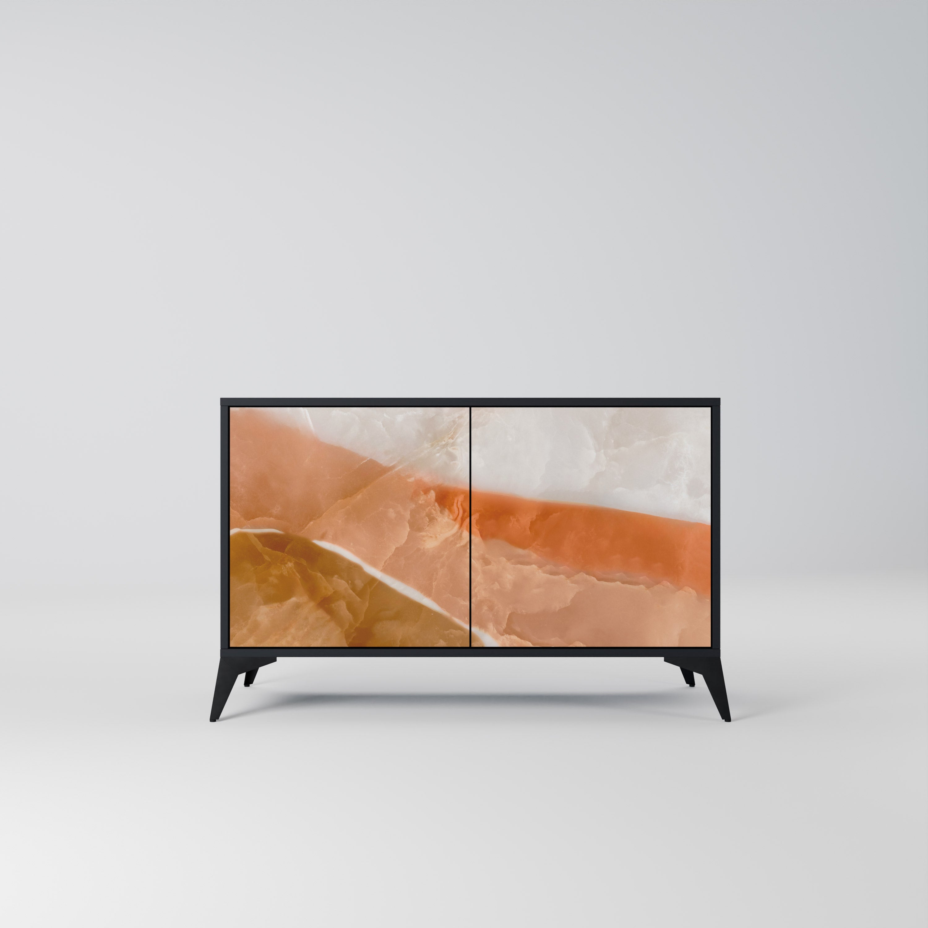 SANDHILLS SPLENDOR 2-dörrars skänk i svart finish