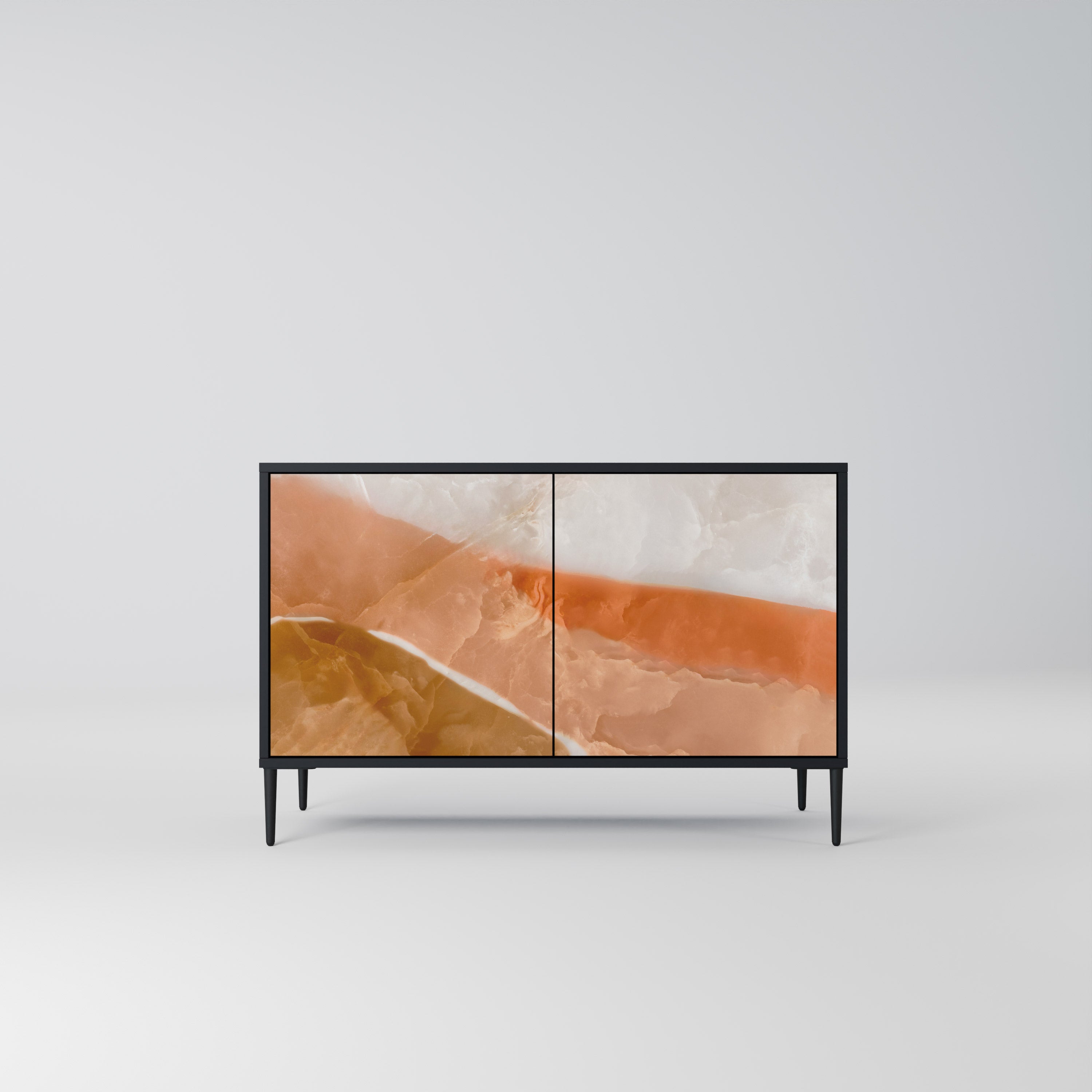 SANDHILLS SPLENDOR 2-dörrars skänk i svart finish