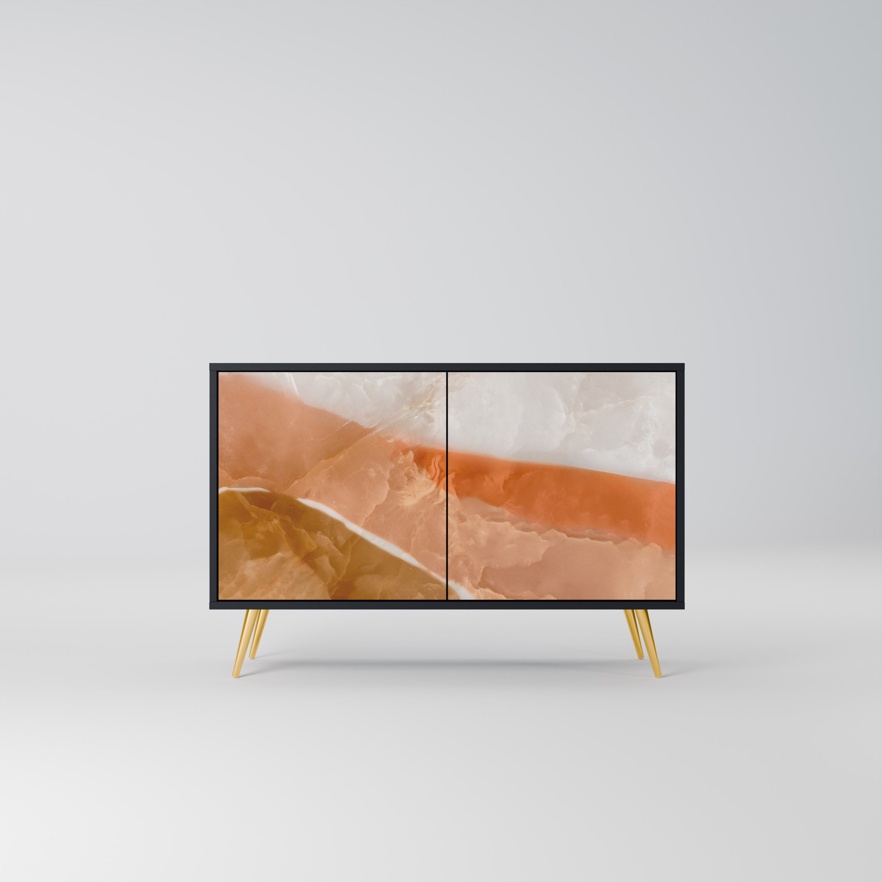 SANDHILLS SPLENDOR 2-dörrars skänk i svart finish
