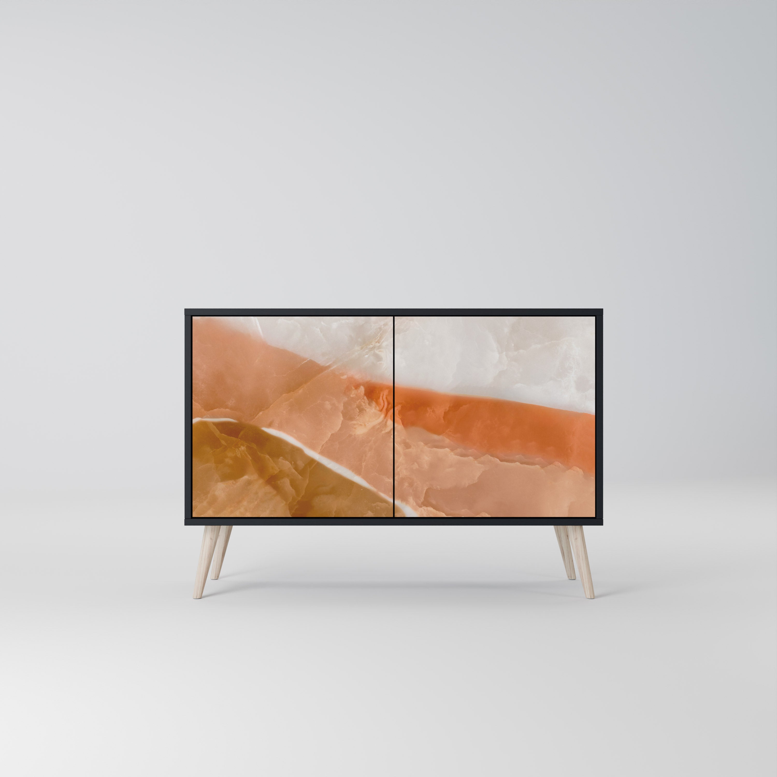 SANDHILLS SPLENDOR 2-dörrars skänk i svart finish