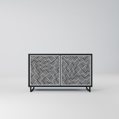 TEMPORARY SEQUENCE 2-Door Sideboard in Black Finish