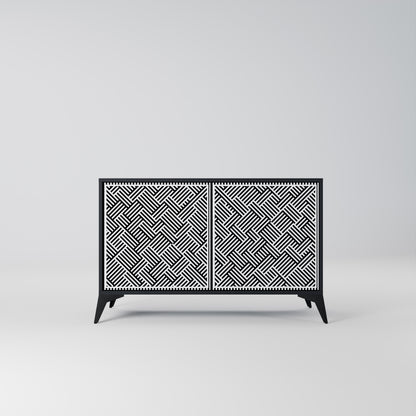 TEMPORARY SEQUENCE 2-Door Sideboard in Black Finish
