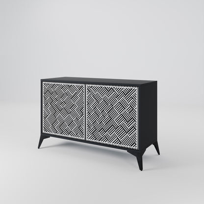 TEMPORARY SEQUENCE 2-Door Sideboard in Black Finish