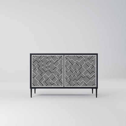 TEMPORARY SEQUENCE 2-Door Sideboard in Black Finish