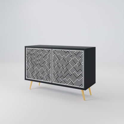TEMPORARY SEQUENCE 2-Door Sideboard in Black Finish