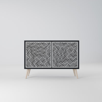 TEMPORARY SEQUENCE 2-Door Sideboard in Black Finish