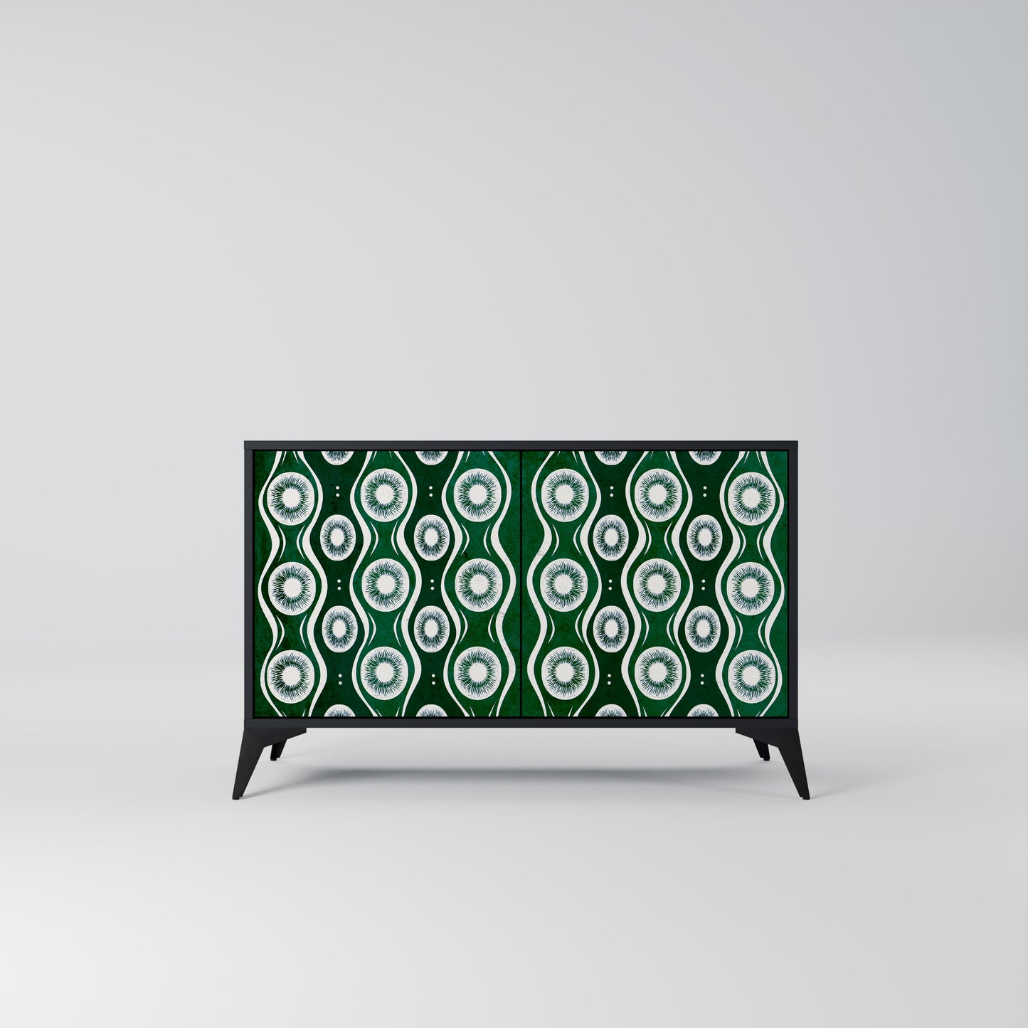 GREEN EYES 2-Door Sideboard in Black Finish
