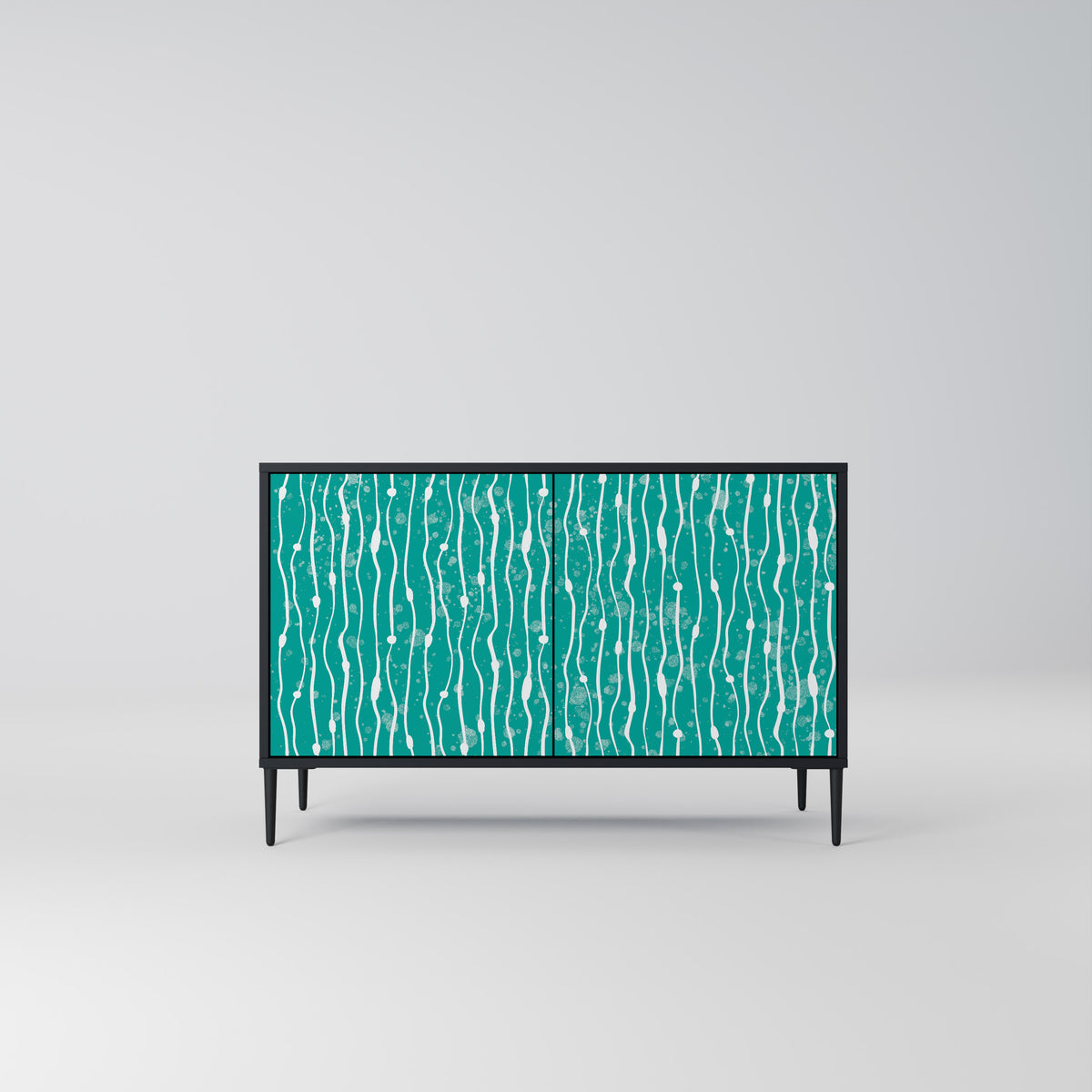 TURQUOISE RAIN Skänk med två dörrar