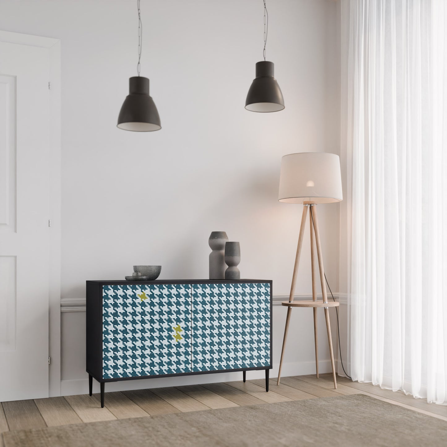OUT OF CONTEXT 2-Door Sideboard in Black Finish