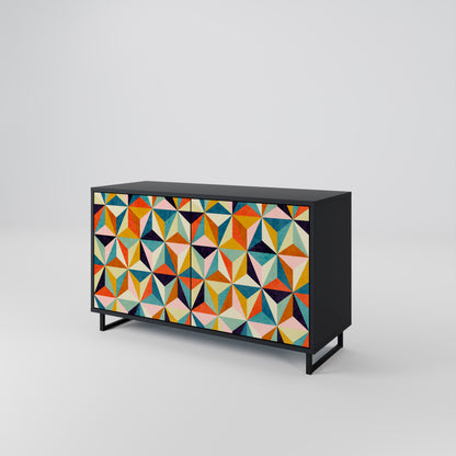 TESSELATE TREASURES 2-Door Sideboard in Black Finish