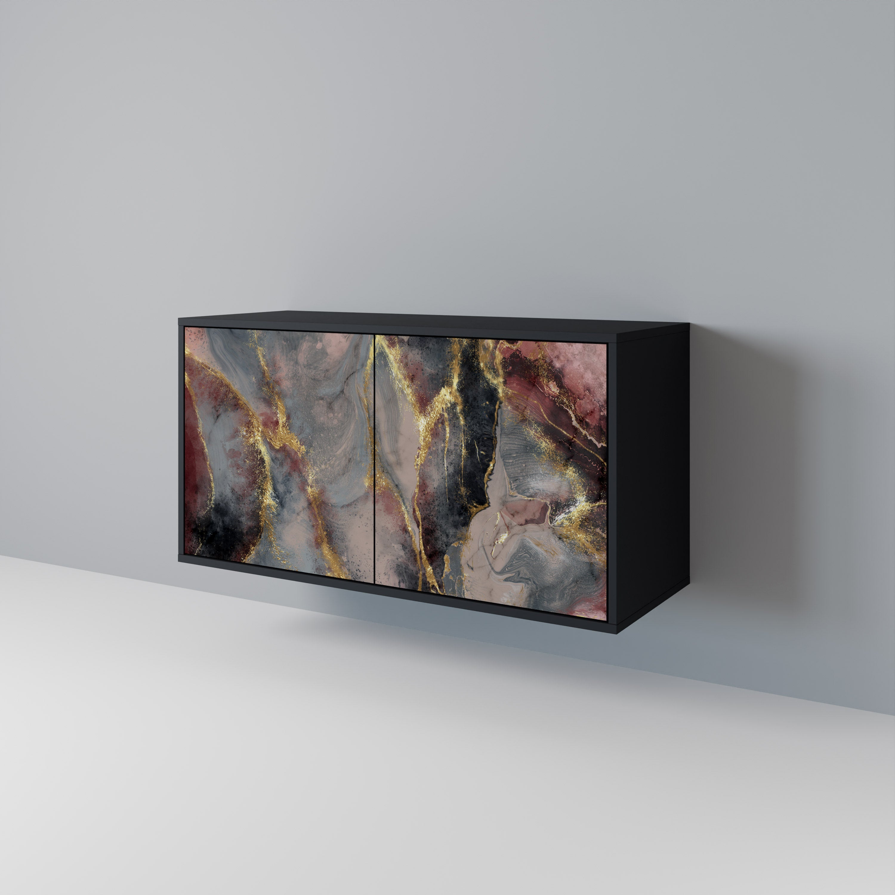 GOLDEN TIDES Skänk med två dörrar