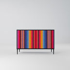 ETHNIC MEXICAN Skänk med två dörrar