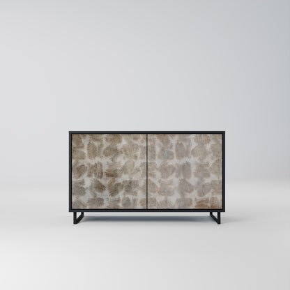SLIGHTLY BLURRED 2-Door Sideboard in Black Finish