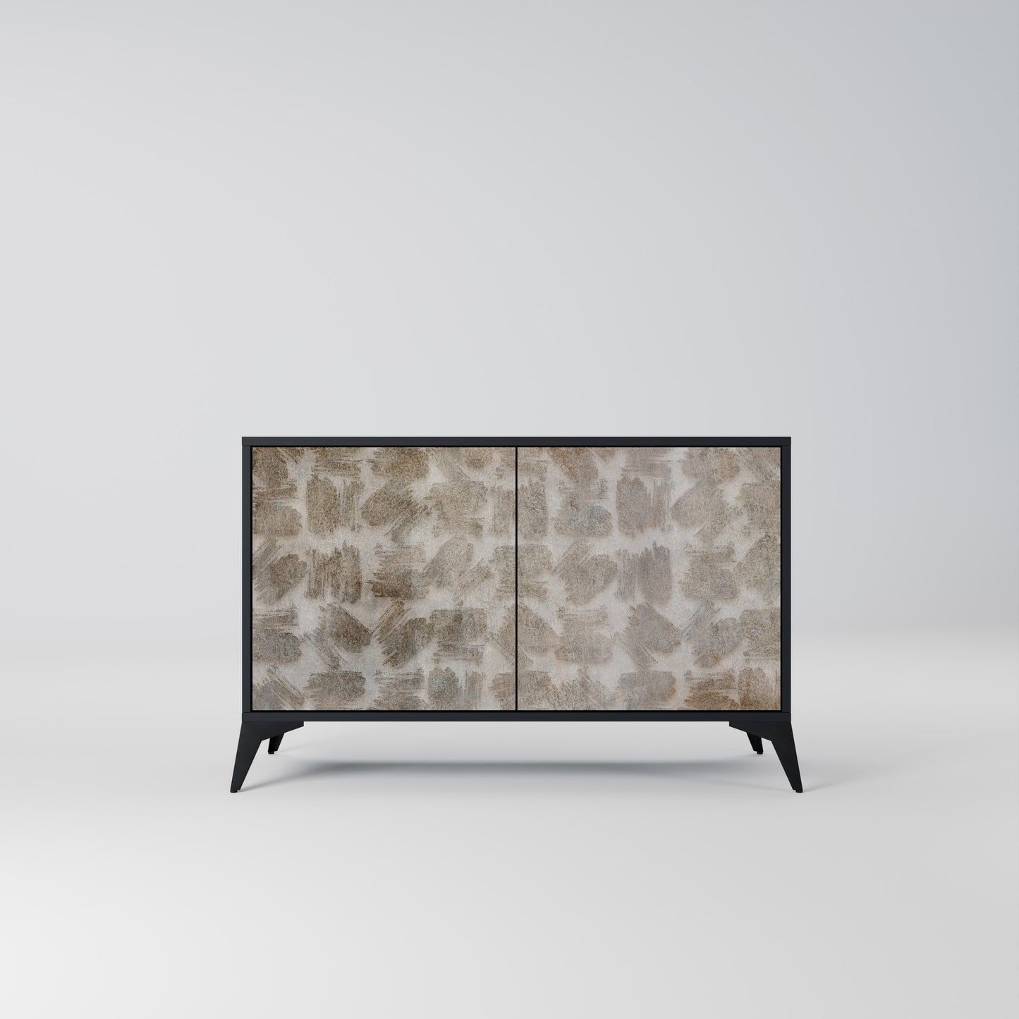 SLIGHTLY BLURRED 2-Door Sideboard in Black Finish