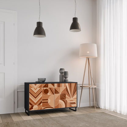 PRISM MOSAIC 2-Door Sideboard in Black Finish