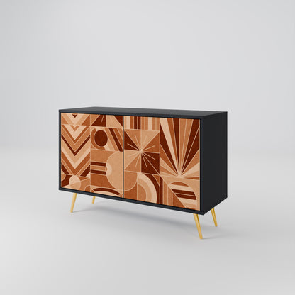 PRISM MOSAIC 2-Door Sideboard in Black Finish