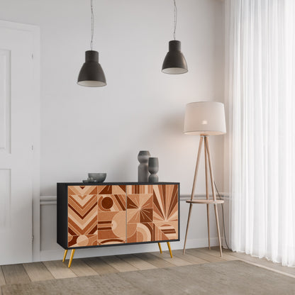 PRISM MOSAIC 2-Door Sideboard in Black Finish