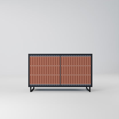 HYPNOTIC GATE 2-Door Sideboard in Black Finish