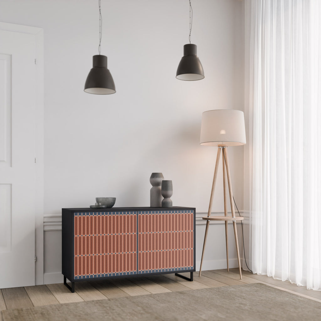 HYPNOTIC GATE 2-dörrars skänk i svart finish