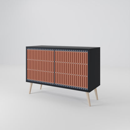 HYPNOTIC GATE 2-Door Sideboard in Black Finish