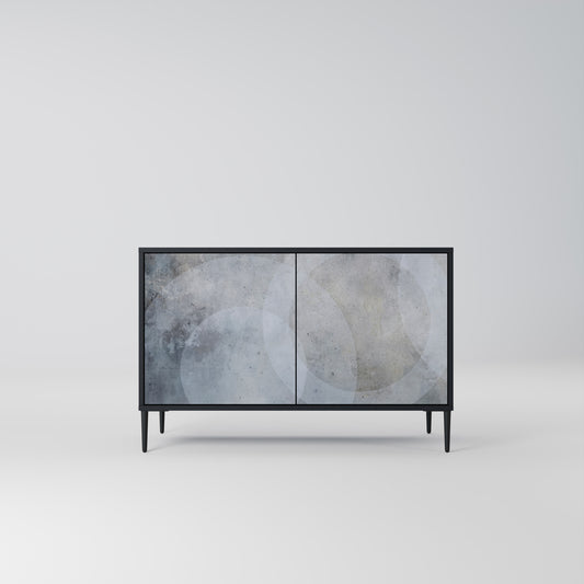 MUTED ARC 2-Door Sideboard in Black Finish