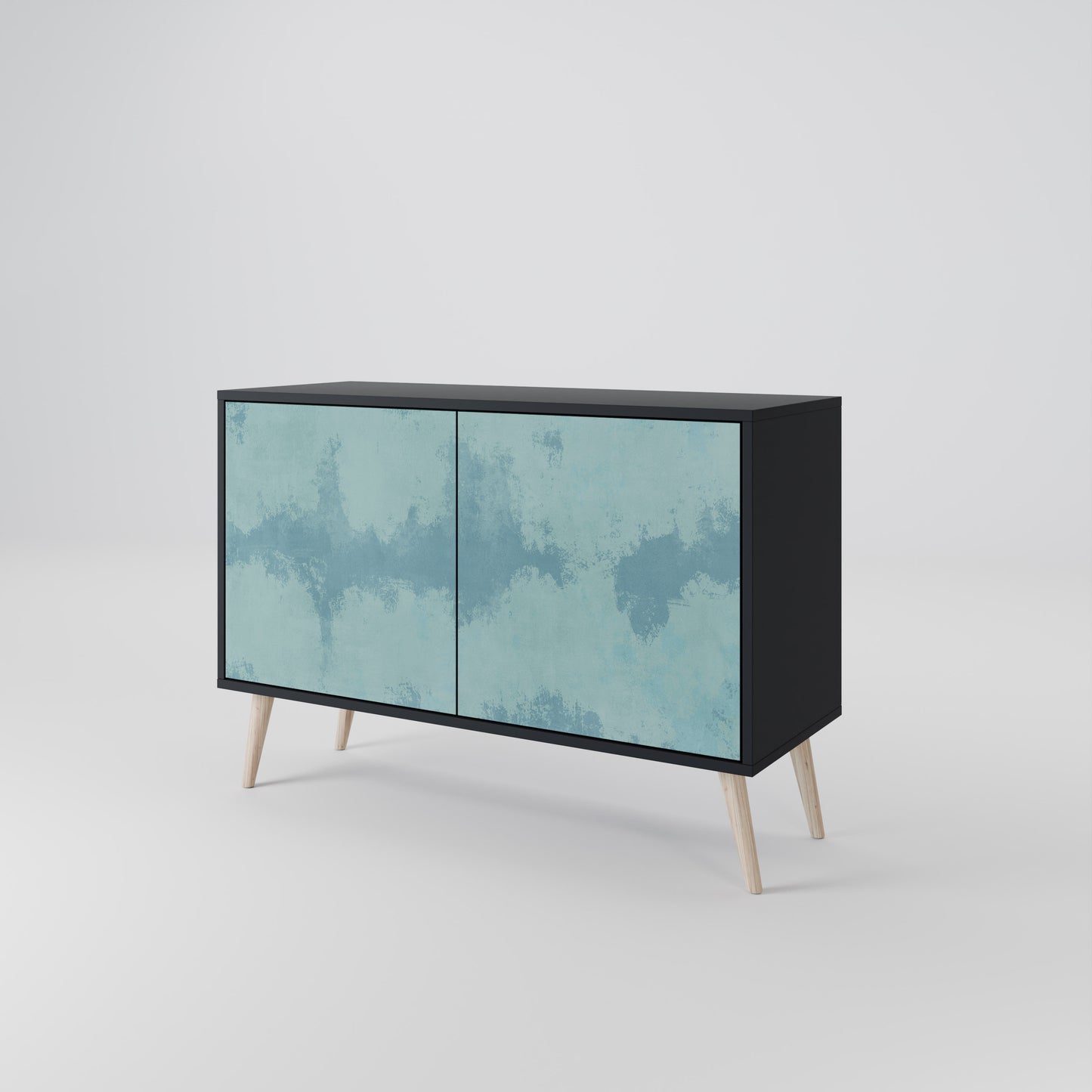 SKY WASH 2-Door Sideboard in Black Finish