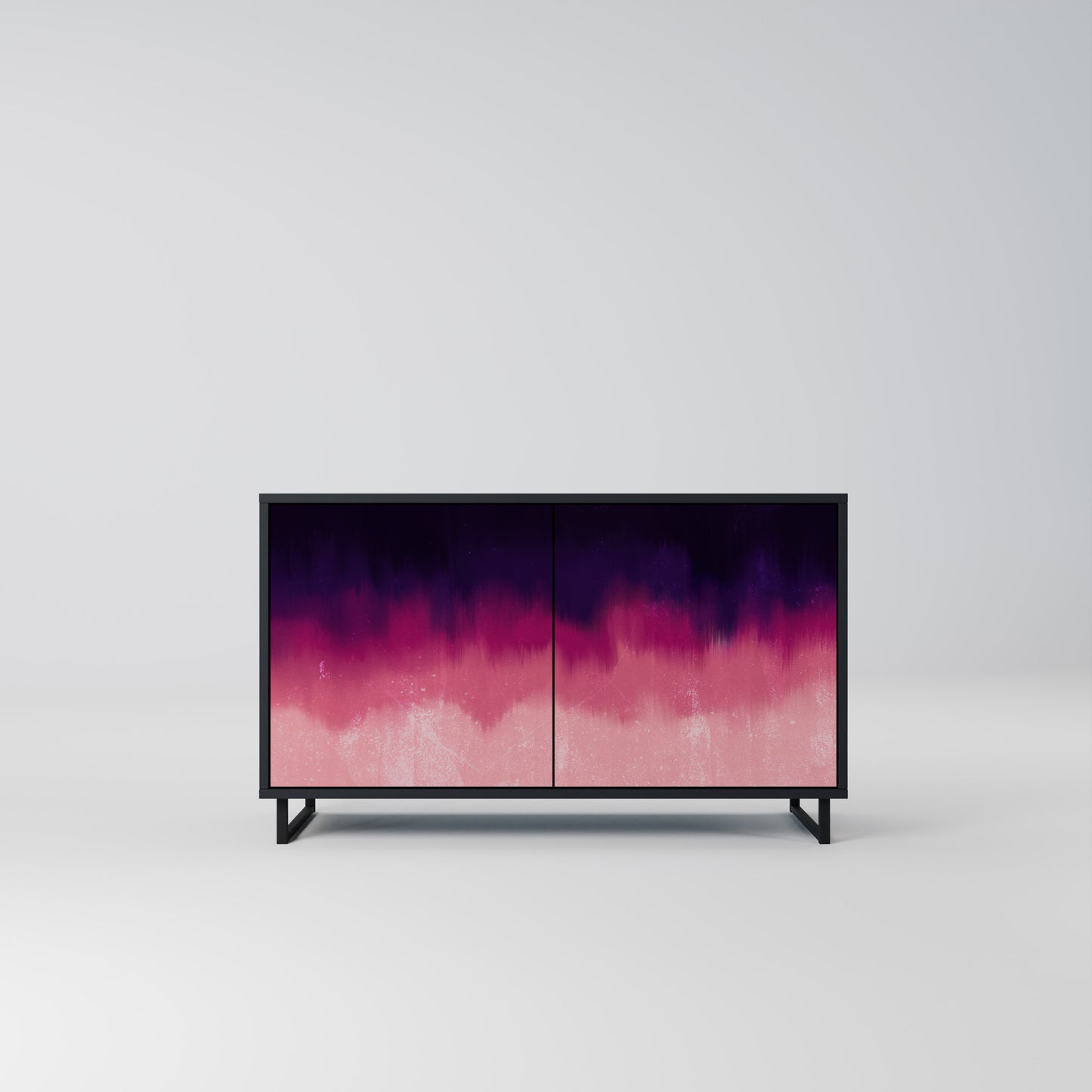AURORA BOREALIS 2-Door Sideboard in Black Finish