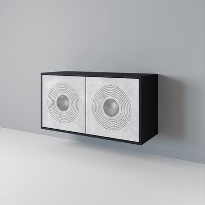 SOLID CIRCLES Skänk med två dörrar