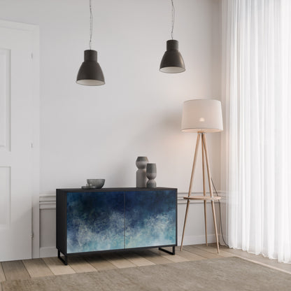 CELESTIAL FALL 2-Door Sideboard in Black Finish