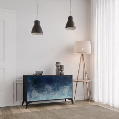 CELESTIAL FALL 2-Door Sideboard in Black Finish