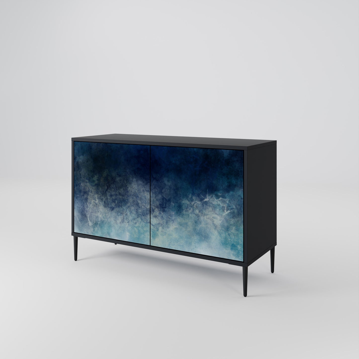 CELESTIAL FALL 2-Door Sideboard in Black Finish