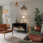 MARBLE OF TOMMORROW Skänk med två dörrar