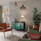 ABSTRACT ALCHEMY skänk med 2 dörrar