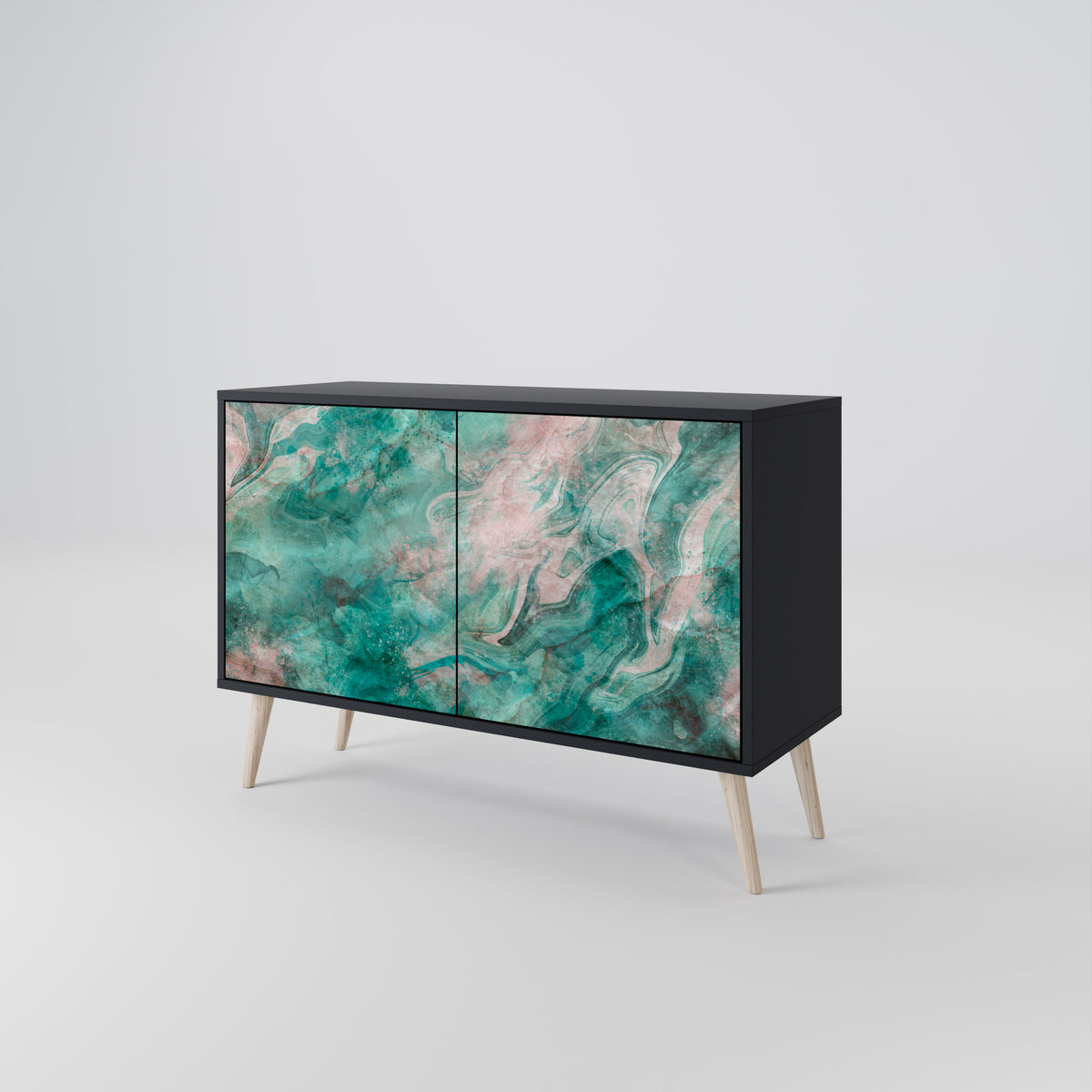 ABSTRACT ALCHEMY Skänk med två dörrar