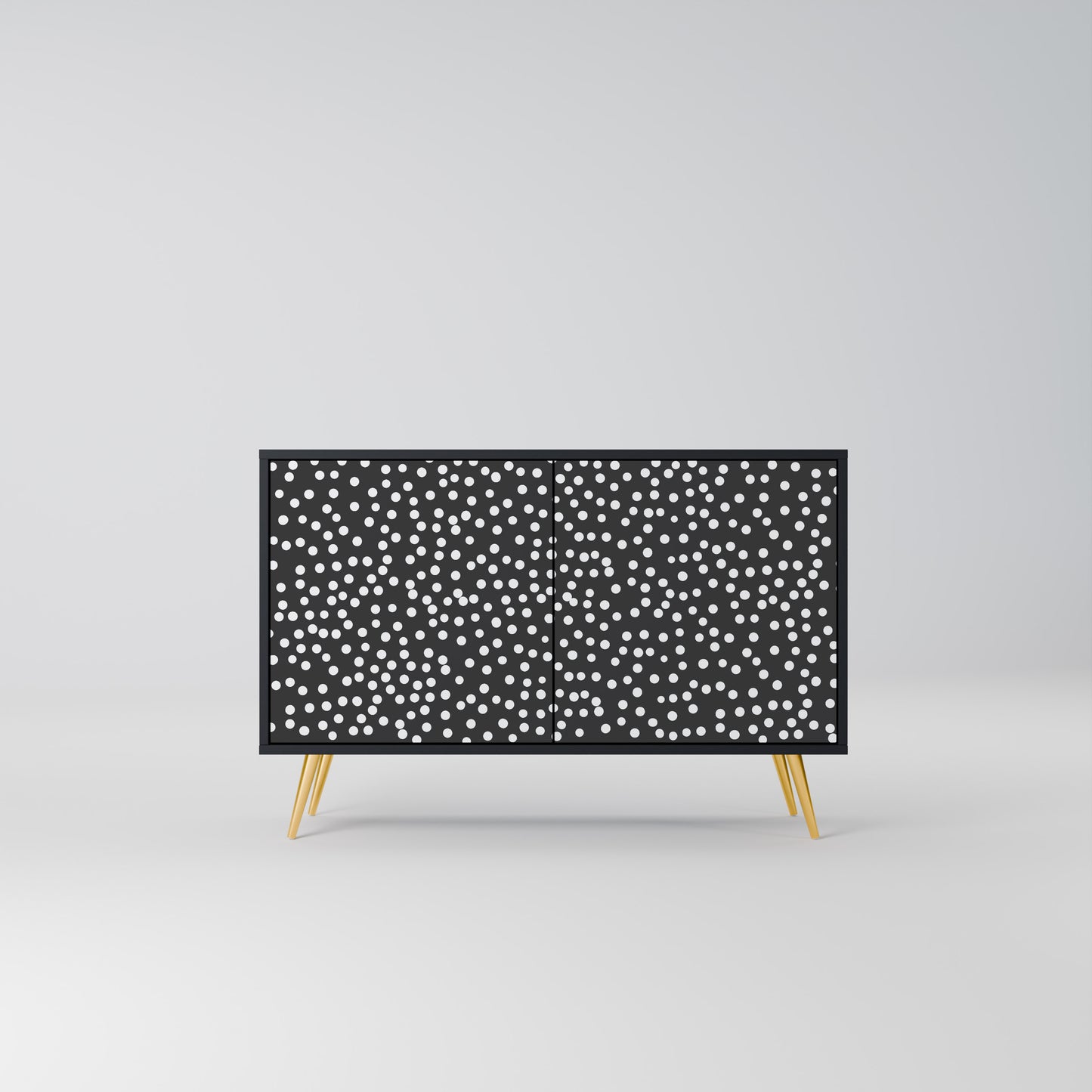 BLINDING LIGHTS 2-Door Sideboard in Black Finish