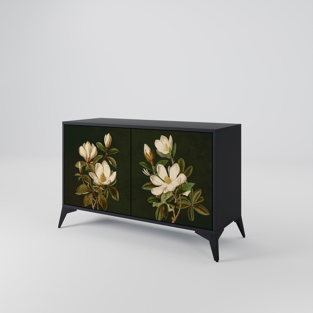 FLORAL NOIR Skänk med två dörrar