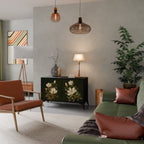 FLORAL NOIR Skänk med två dörrar