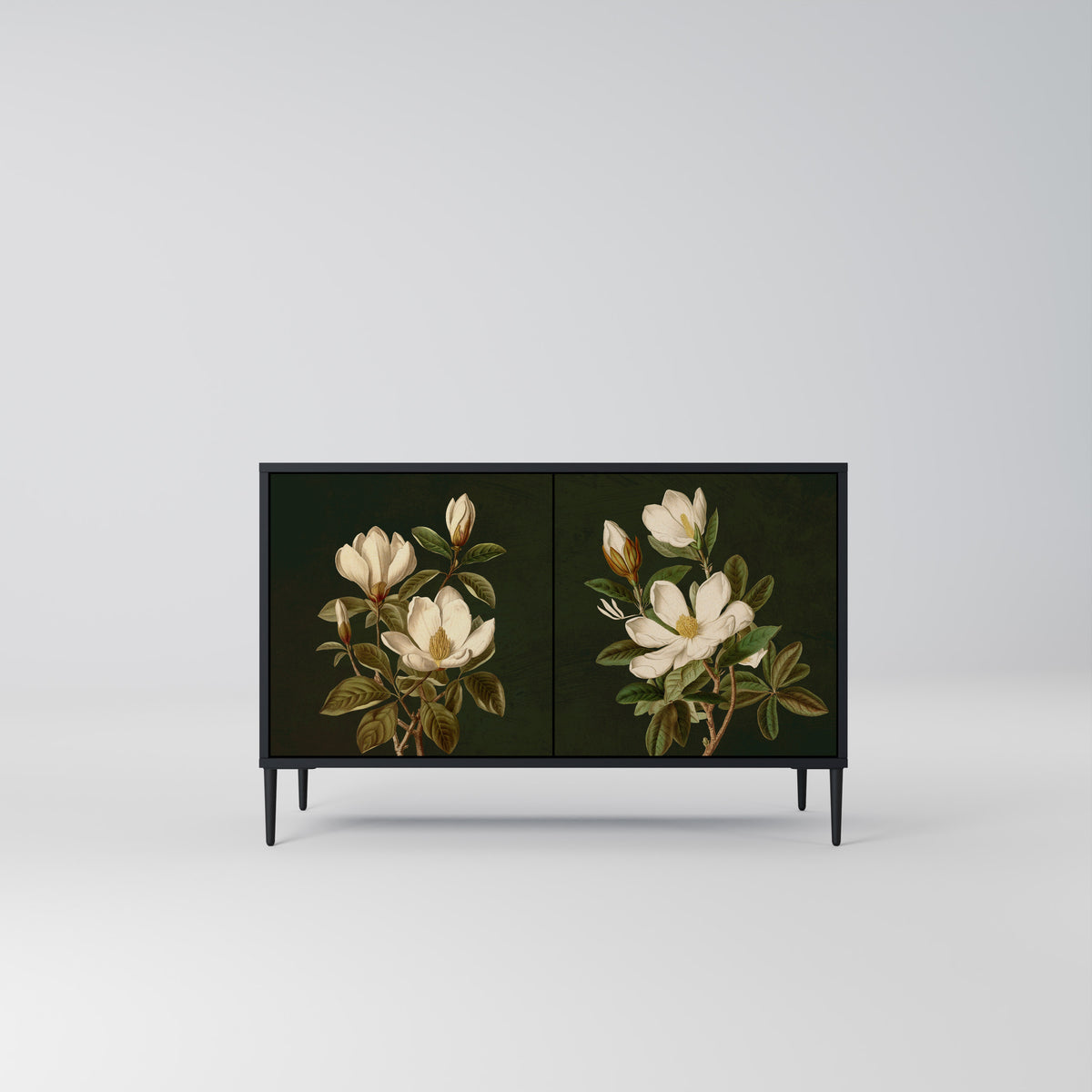 FLORAL NOIR Skänk med två dörrar