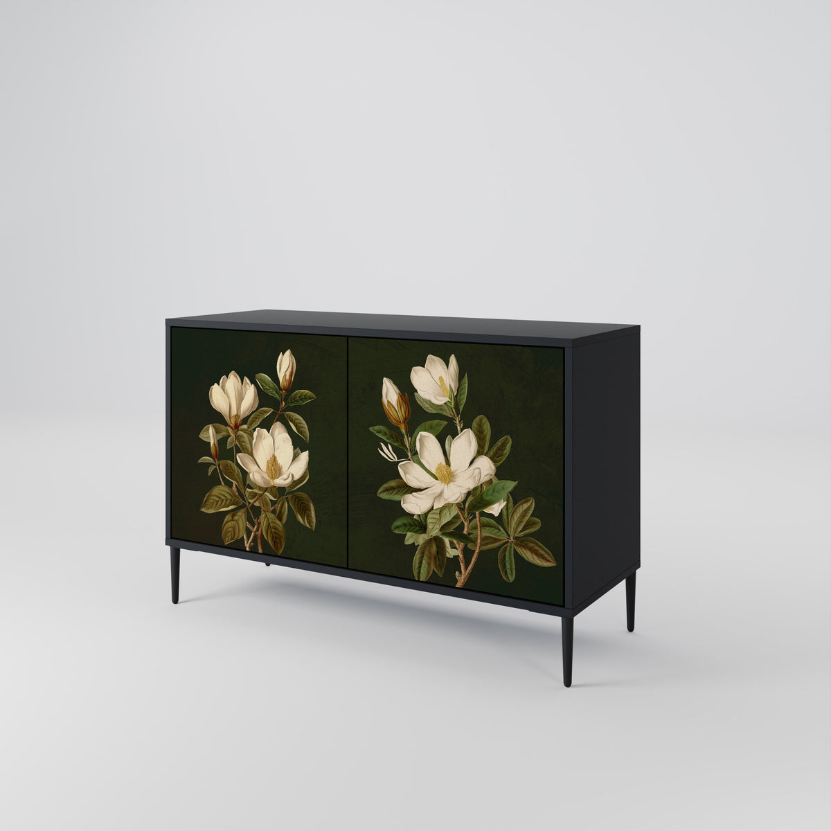 FLORAL NOIR Skänk med två dörrar