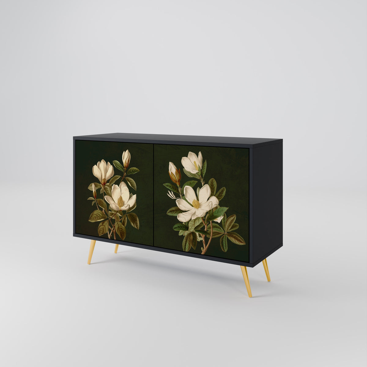FLORAL NOIR Skänk med två dörrar