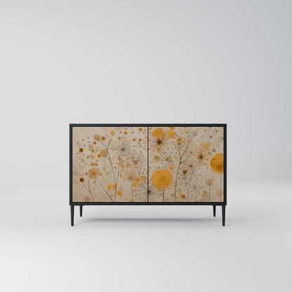 MORNING GLADE 2-Door Sideboard in Black Finish