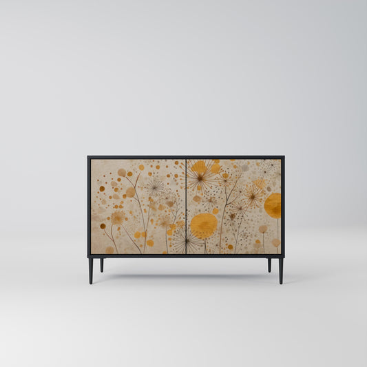 MORNING GLADE 2-Door Sideboard in Black Finish