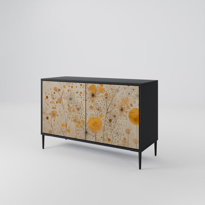 MORNING GLADE 2-Door Sideboard in Black Finish