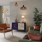 FLORAL COMBINATION Skänk med två dörrar